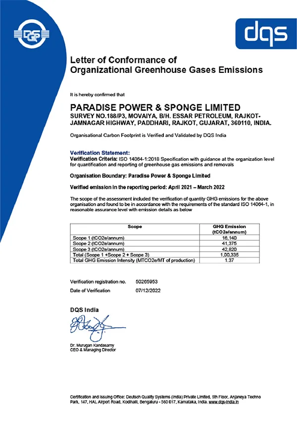 Paradise Certificate Image